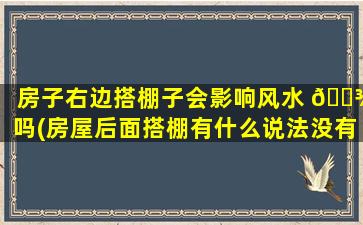 房子右边搭棚子会影响风水 🌾 吗(房屋后面搭棚有什么说法没有)